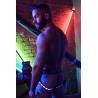 Breedwell Jockstrap lumineux RAVE LEGSTRAP Noir
